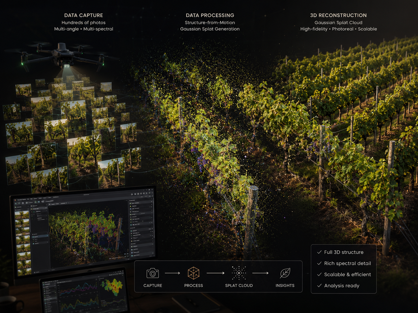 Survey imagery reconstructed into a digital twin